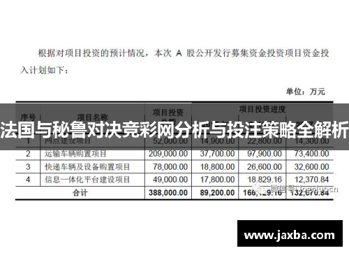 法国与秘鲁对决竞彩网分析与投注策略全解析